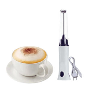 Hand Liquid Mixer and Coffee Maker Juice Maker For Rechargeable-White