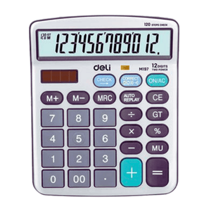 Deli (EM19710) Calculator Metal-12 Digits