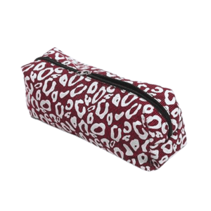 Pouch Bag Maroon And White - 9x4 Inch