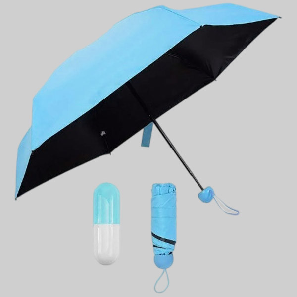 Ladies Capsule Umbrella Blue