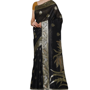 Stylish & Glorious Printed Silk Saree With Blouse Piece For Women