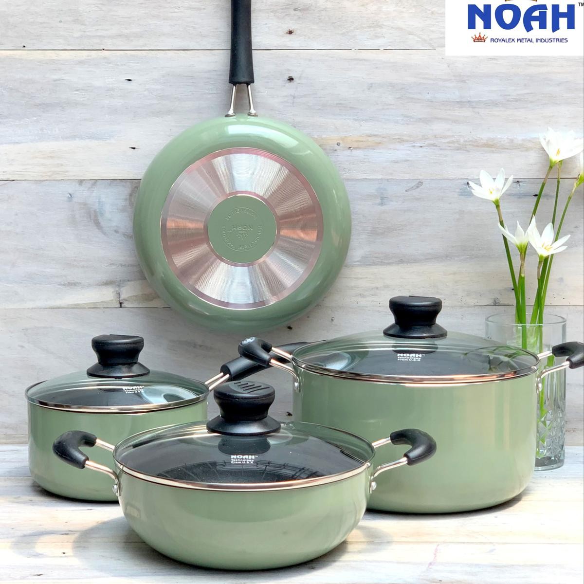 NOAH Nonstick Cookware Full Set - Olive