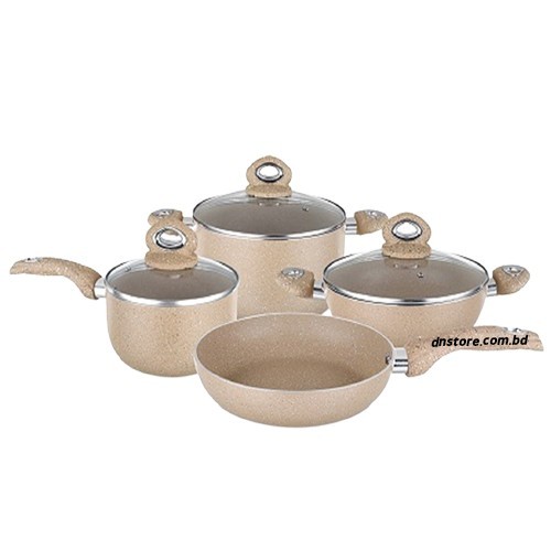 7 Pcs Marble Coating Cooking Set