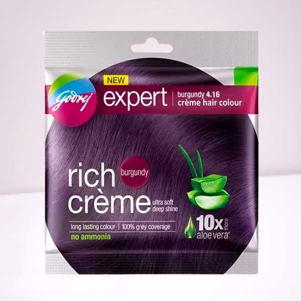 Godrej Expert Rich Creme Hair Colour Burgundy | New Godrej Expert Creme