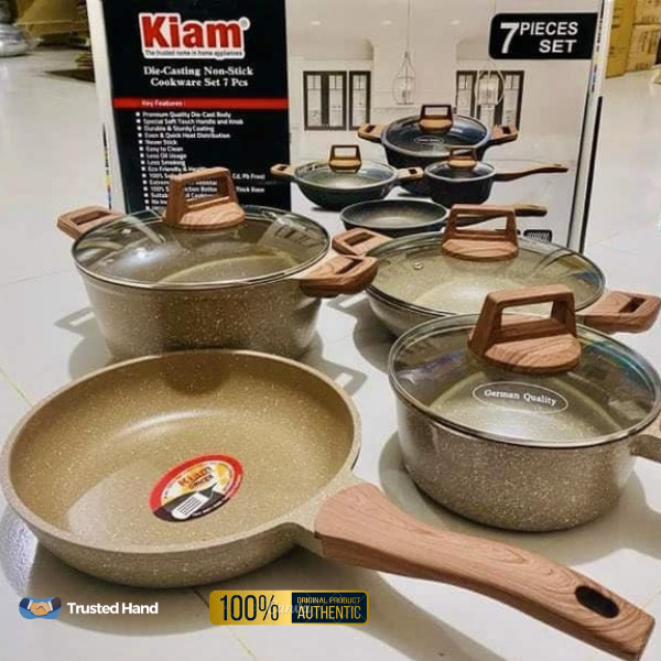 Kiam 7 Piece Cookware Set Perfect for Home Cooking