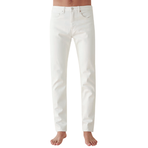 TM005 Tapered Natural White Jeans For Men's