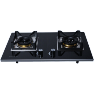 Gazi B-235 Smiss Burner-2 LPG Gas Stove - Black