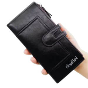 100% Leather Jeep Black Wallet For Men