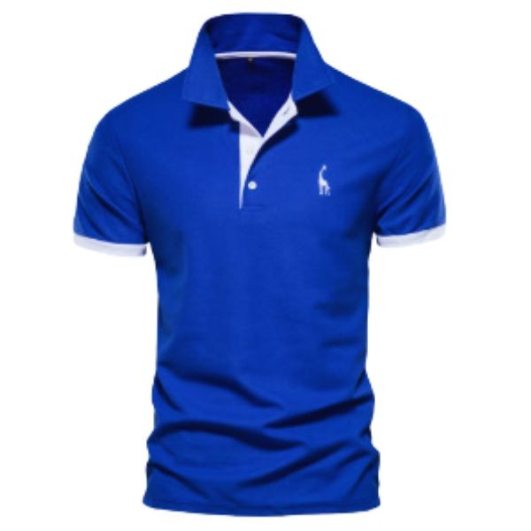 Men's Solid Color Polo Shirt Foreign Trade Short Sleeve Explosive 35% Cotton T-Shirt