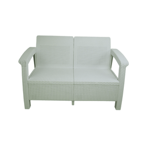 Caino Sofa Double W/O Foam (White) - Caino Sofa