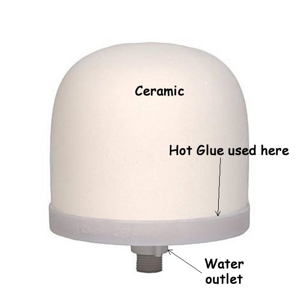 Eva pure Water Filter Replacement Ceramic Dome Filter