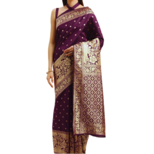 Stylish & Glorious Printed Silk Saree With Blouse Piece For Women