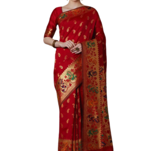 Stylish & Glorious Printed Silk Saree With Blouse Piece For Women