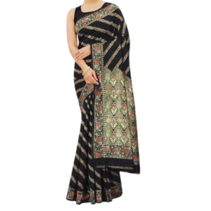 Stylish & Glorious Printed Silk Saree With Blouse Piece For Women