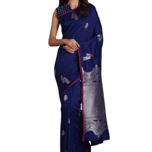 Stylish & Glorious Printed Silk Saree With Blouse Piece For Women