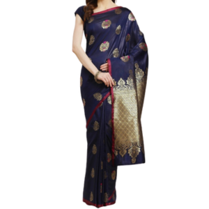 Stylish & Glorious Printed Silk Saree With Blouse Piece For Women