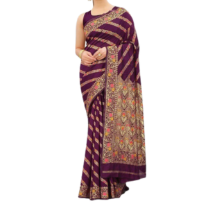 Stylish & Glorious Printed Silk Saree With Blouse Piece For Women