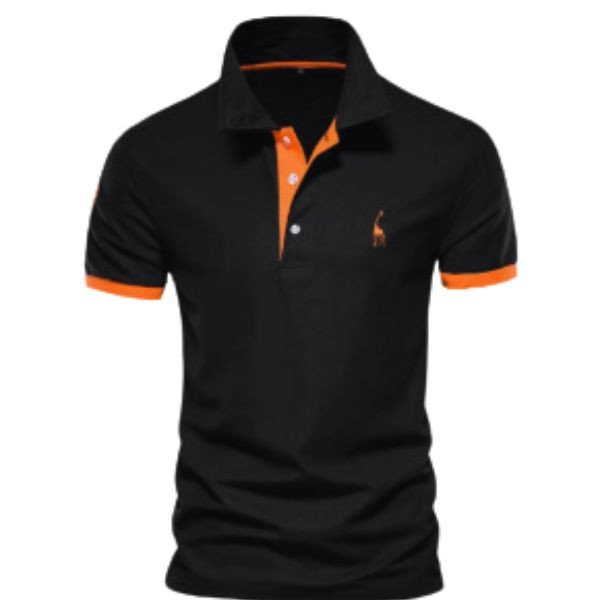 Men's Solid Color Polo Shirt Foreign Trade Short Sleeve Explosive 35% Cotton T-Shirt