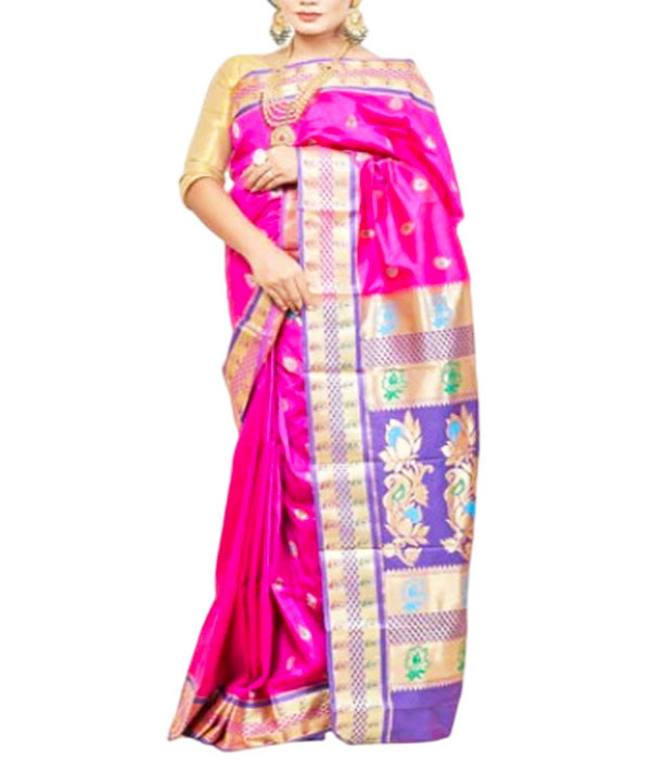 Meenakari Pure Katan Saree