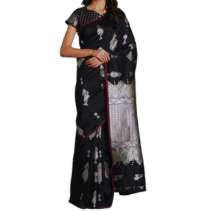 Stylish & Glorious Printed Silk Saree With Blouse Piece For Women