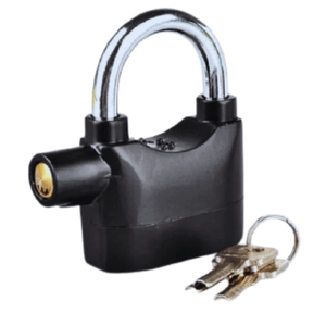 Security Alarm Bicycle Lock Padlock Safe Padlock Waterproof Metal