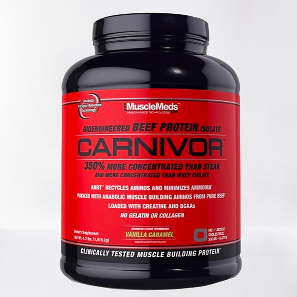 MUSCLEMEDS CARNIVOR BEEF PROTEIN MANUFACTURED -350% MORE CONCETRATED THAN STEAK