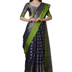 Stylish and Glorious Printed Silk Saree With Blouse Piece For Women