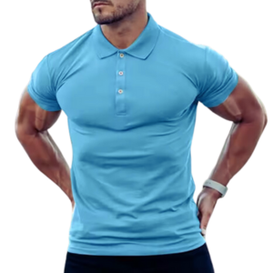 New Casual Polo Shirt Men's Short Sleeve