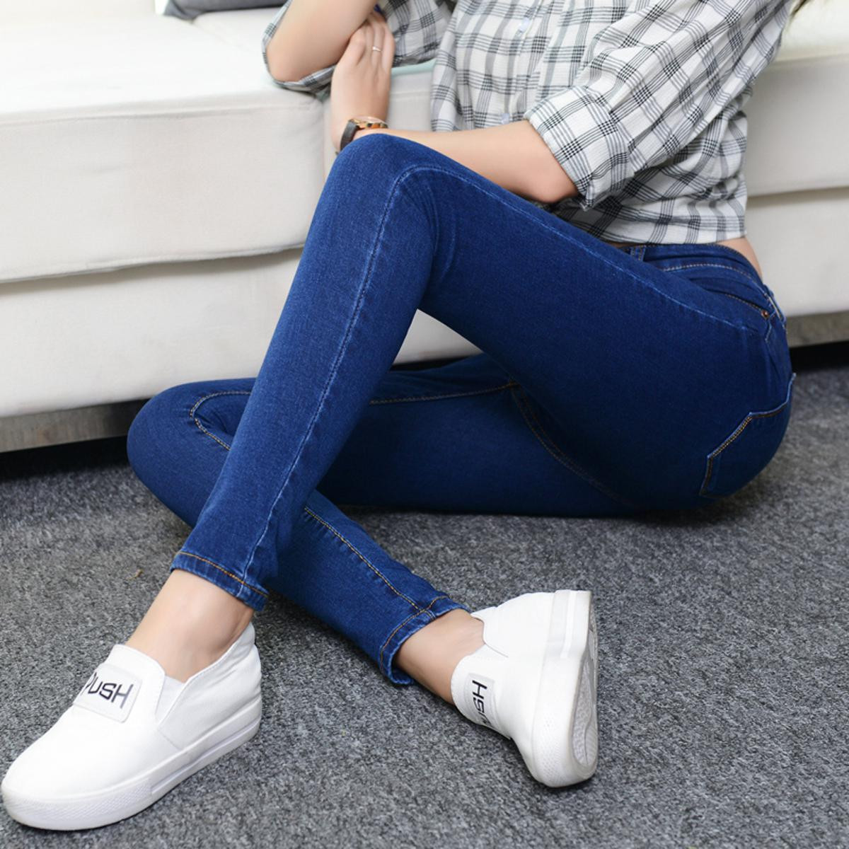 Women & Girls Denim Dark blue Jeans Pants