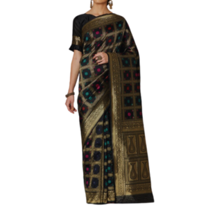 Stylish & Glorious Printed Silk Saree With Blouse Piece For Women