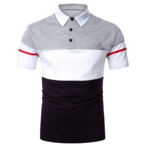 Foreign Trade Wholesale Casual Fashion Men's Fashion Large Size Ribbed Collar Short-Sleeved Polo Shirt