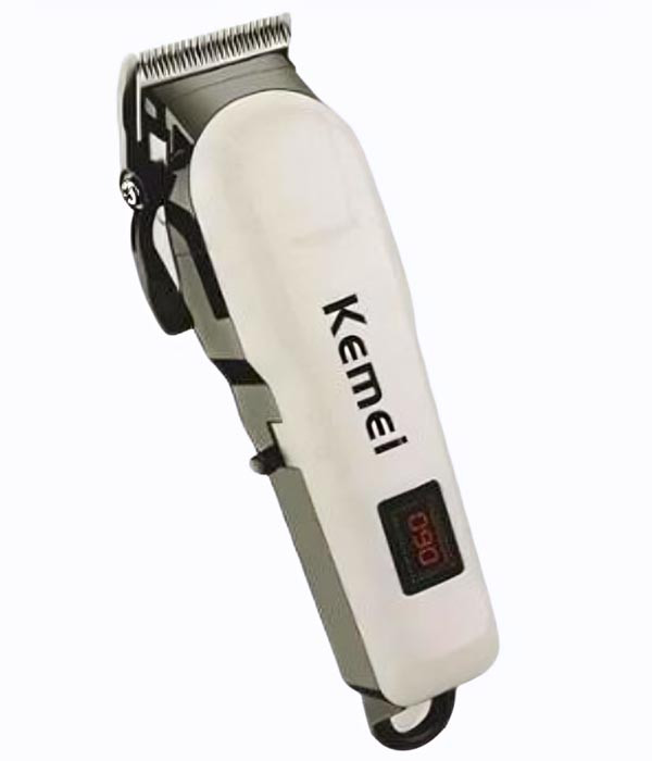 Kemei KM-809A Digital Electric Rechargeable Professional Hair Clipper Trimmer For Men